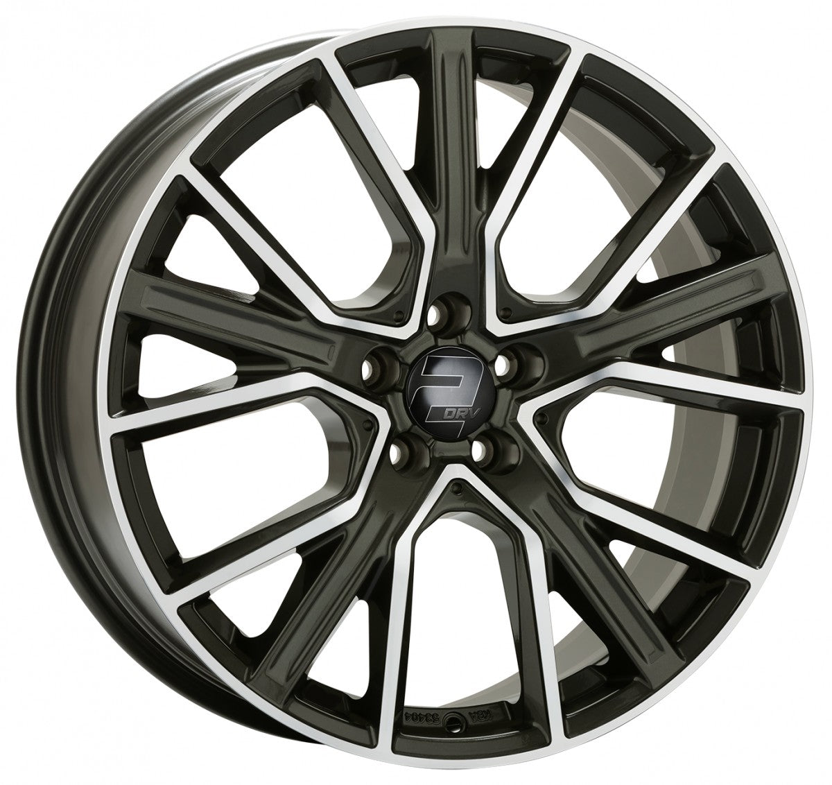 2DRV WH34 dark gunmetal hochglanzpoliert Alufelge 9x21 Zoll ET22 LK 5x112 ML66.6