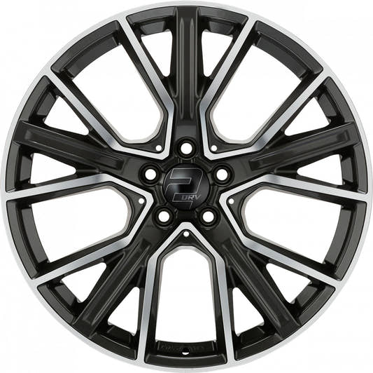 2DRV WH34 dark gunmetal hochglanzpoliert Alufelge 9x21 Zoll ET38 LK 5x112 ML66.6