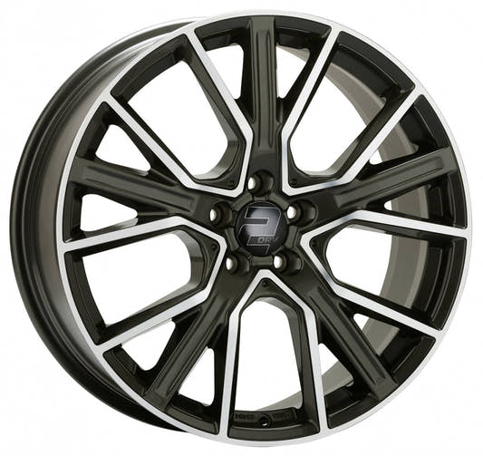 2DRV WH34 dark gunmetal hochglanzpoliert 8.5x19 ET50 - LK5/120 ML65.1