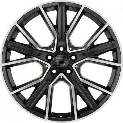 2DRV WH34 dark gunmetal hochglanzpoliert Alufelge 9x20 Zoll ET40 LK 5x112 ML66.6 – Bild 2