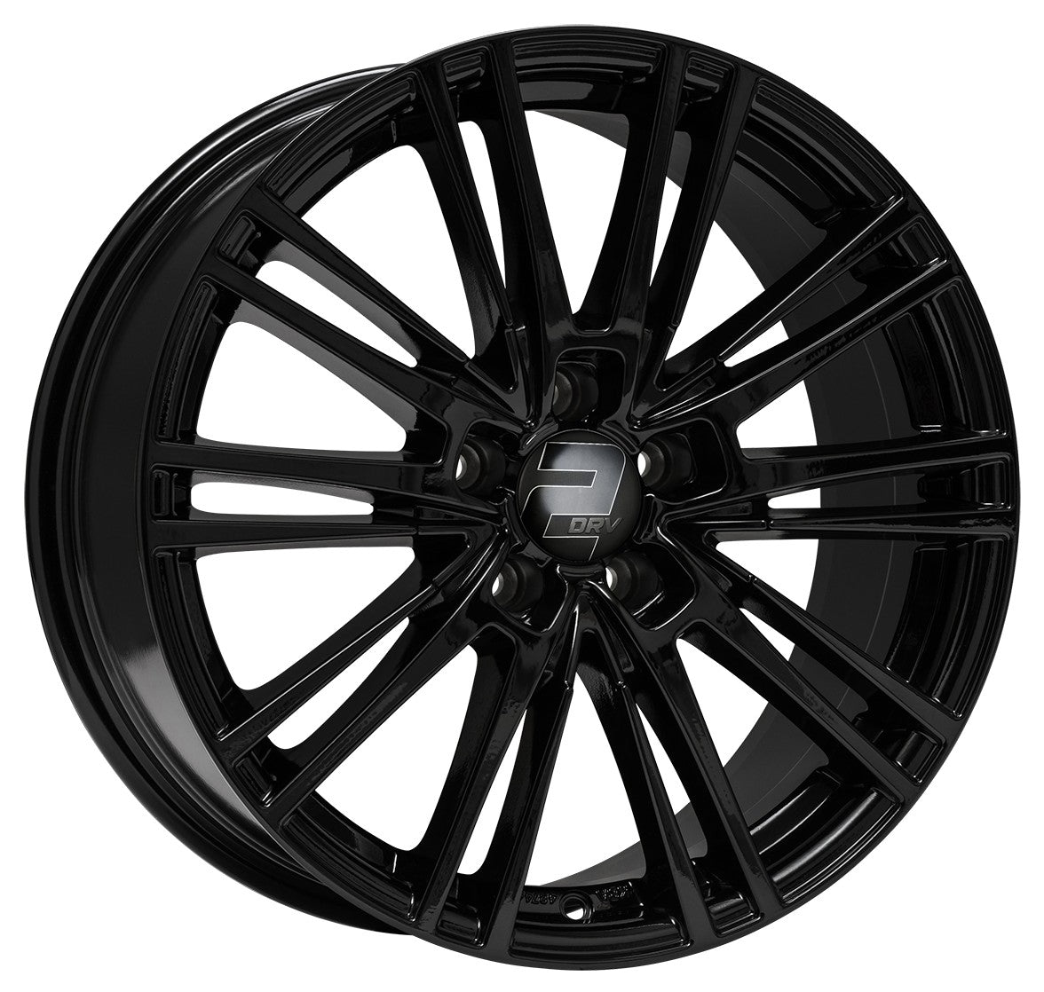 2DRV WH18 schwarz glänzend lackiert 8x18 ET45 - LK5/112 ML66.6