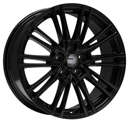 2DRV WH18 schwarz glänzend lackiert 8x18 ET45 - LK5/112 ML66.6