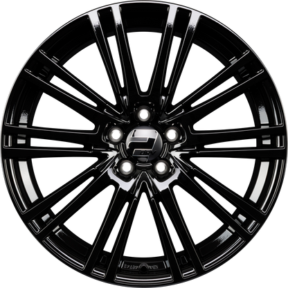 2DRV WH18 schwarz glänzend lackiert Alufelge 8.5x19 Zoll ET45 LK 5x112 ML66.6 – Bild 4