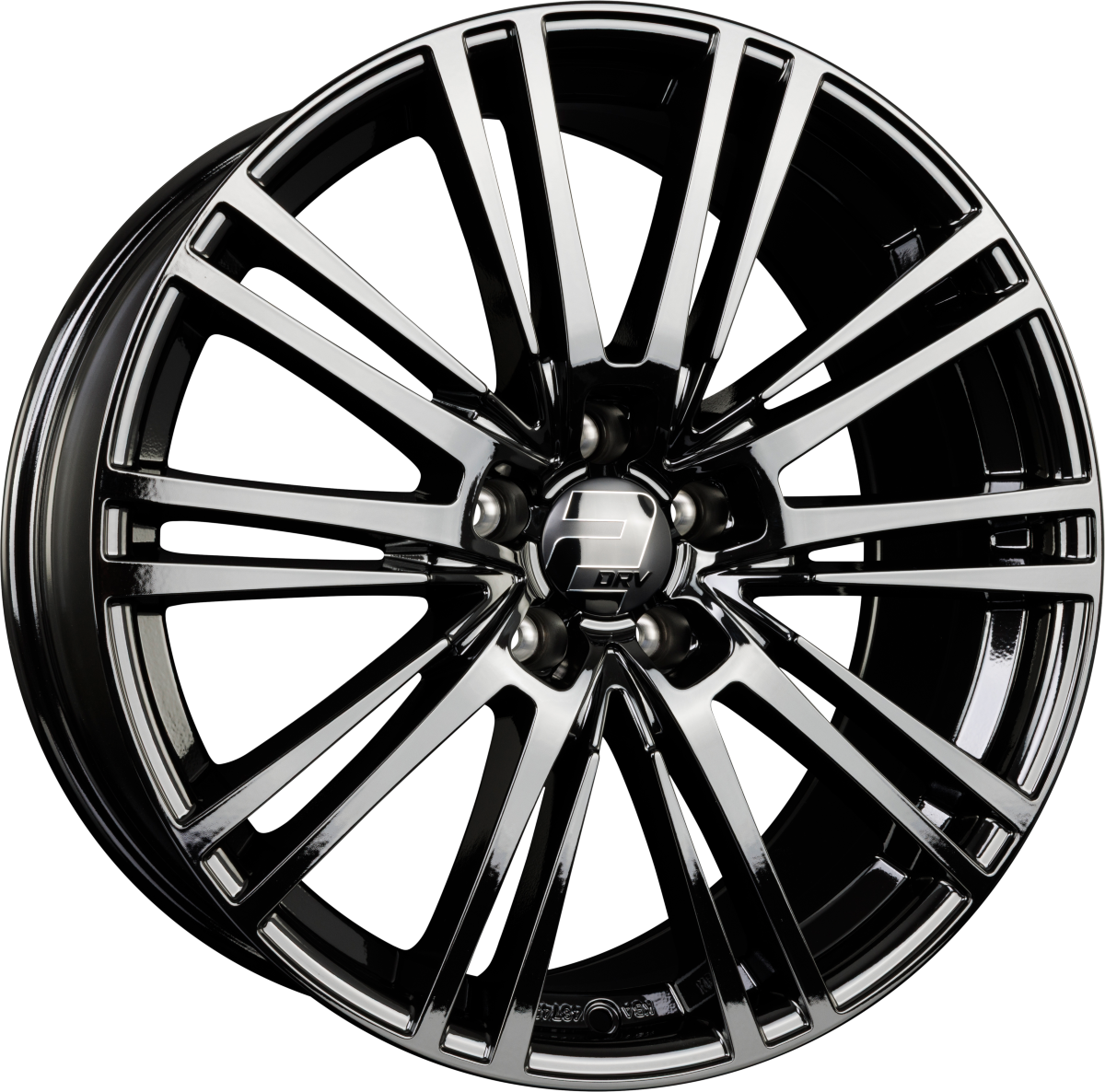 2DRV WH18 schwarz glänzend lackiert Alufelge 8.5x19 Zoll ET45 LK 5x112 ML66.6 – Bild 5