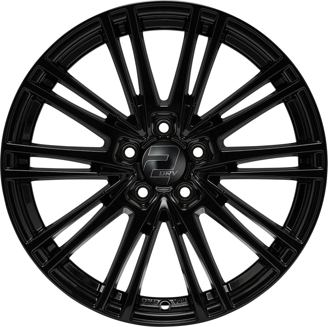 2DRV WH18 schwarz glänzend lackiert 9x20 ET37 - LK5/112 ML66.6