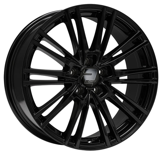 2DRV WH18 schwarz glänzend lackiert 8.5x19 ET40 - LK5/112 ML66.6