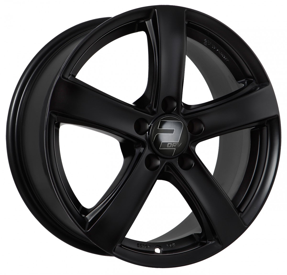 2DRV WH24 schwarz matt lackiert 6.5x16 ET39 - LK5/105 ML56.6