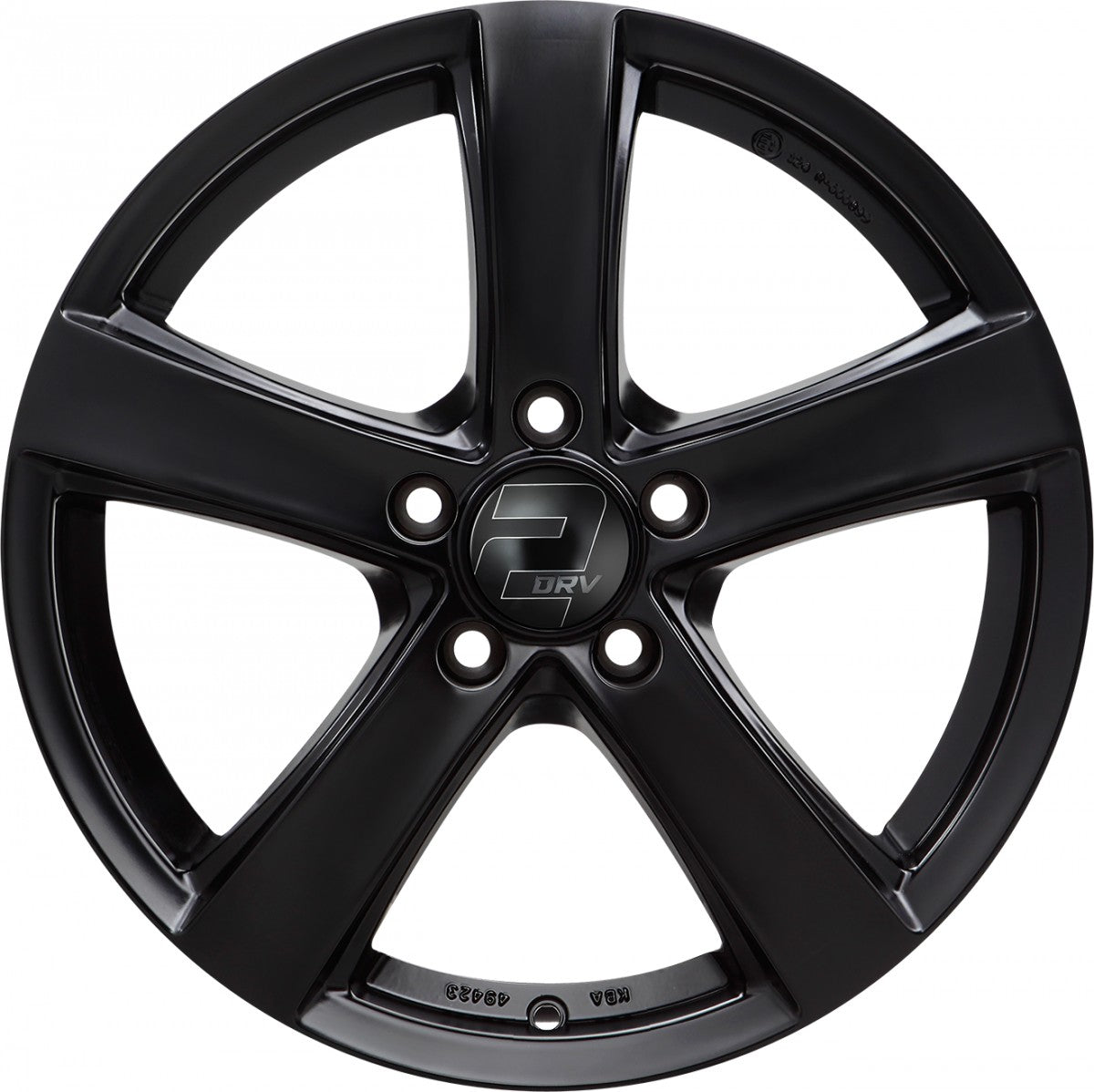 2DRV WH24 schwarz matt lackiert 6.5x16 ET39 - LK5/105 ML56.6