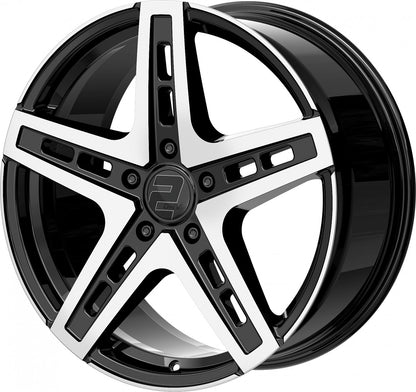 2DRV WH38 schwarz hochglanzpoliert 9x20 ET40 - LK5/108 ML72.6