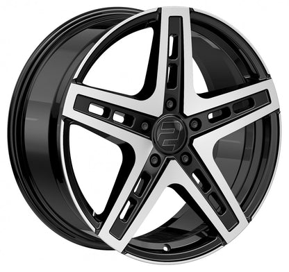 2DRV WH38 schwarz hochglanzpoliert 9x20 ET35 - LK5/112 ML66.7