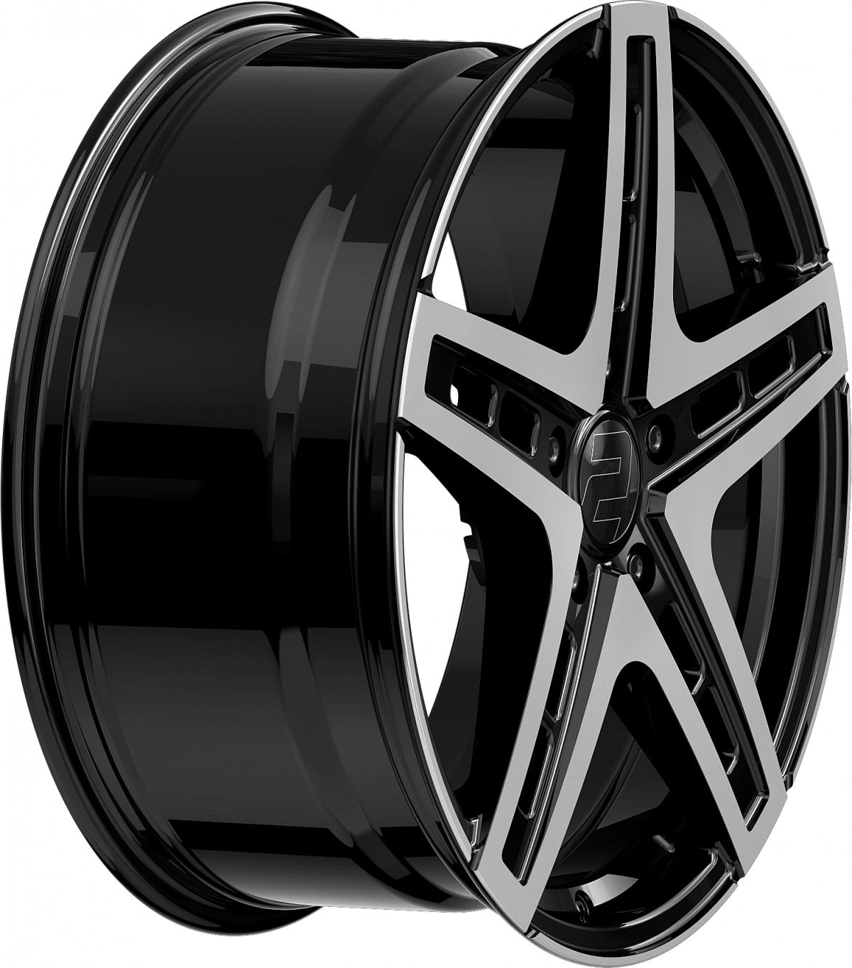 2DRV WH38 schwarz hochglanzpoliert 9x20 ET35 - LK5/112 ML66.7
