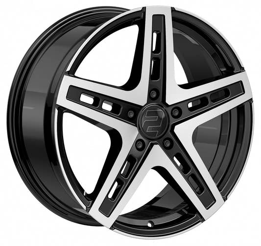 2DRV WH38 schwarz hochglanzpoliert 9x20 ET30 - LK5/130 ML84.1