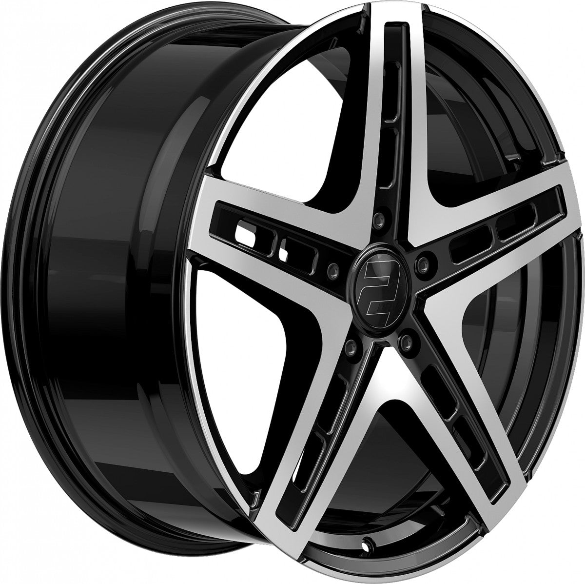 2DRV WH38 schwarz hochglanzpoliert 9x20 ET30 - LK5/130 ML84.1