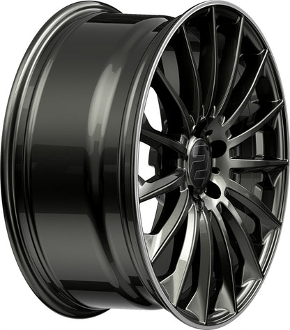 2DRV WH39 dark gunmetal lackiert mit hochglanzpoliertem Felgenbett 8x18 ET48 - LK5/112 ML66.6