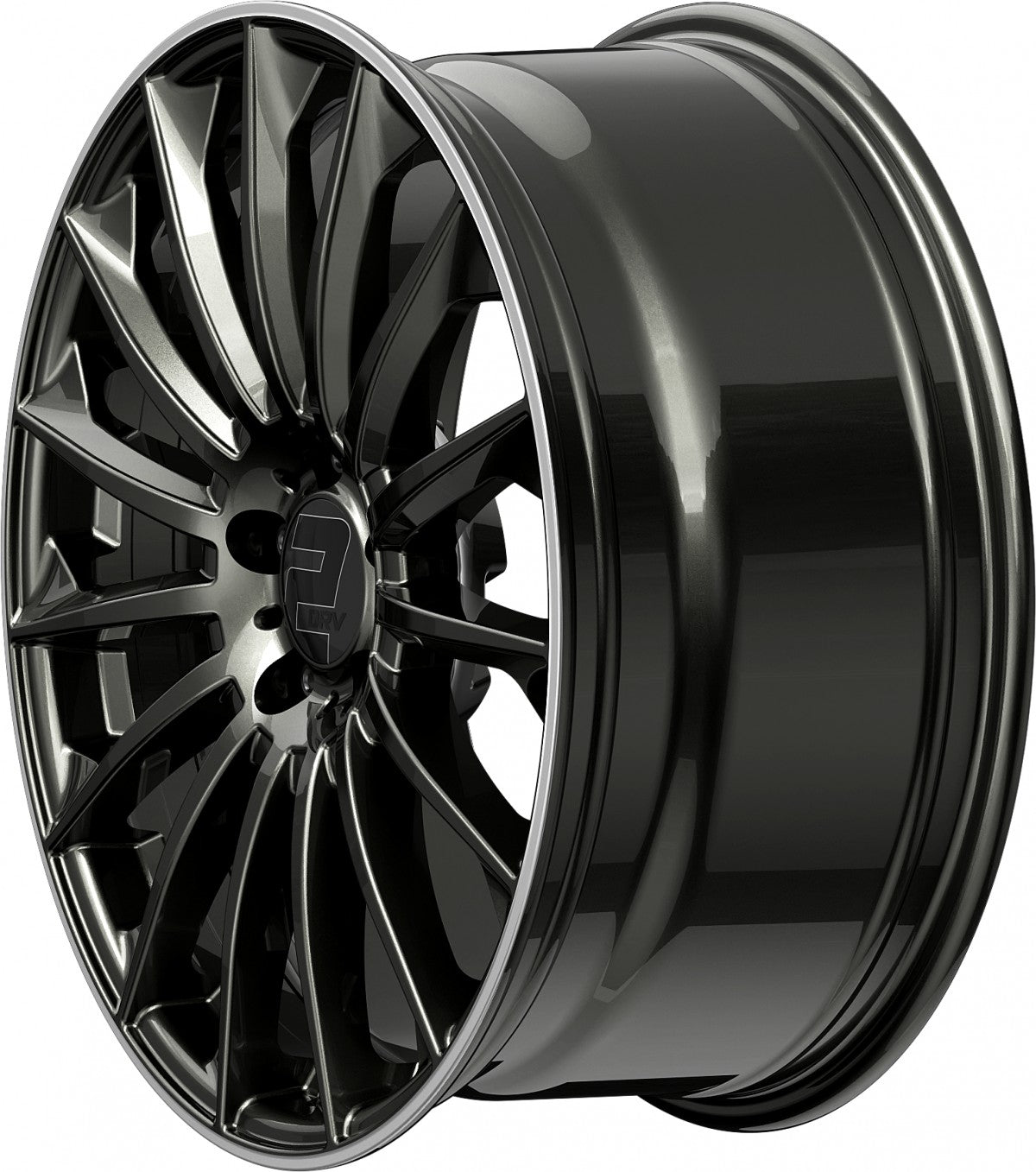 2DRV WH39 dark gunmetal lackiert mit hochglanzpoliertem Felgenbett 9x20 ET42 - LK5/112 ML66.6