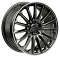 2DRV WH39 dark gunmetal lackiert mit hochglanzpoliertem Felgenbett 9.5x22 Zoll ET30 LK 5x112 ML66.6