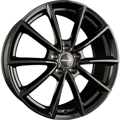 2DRV WH28 schwarz glänzend lackiert Alufelge 8x18 Zoll ET45 LK 5x112 ML66.6 – Bild 4