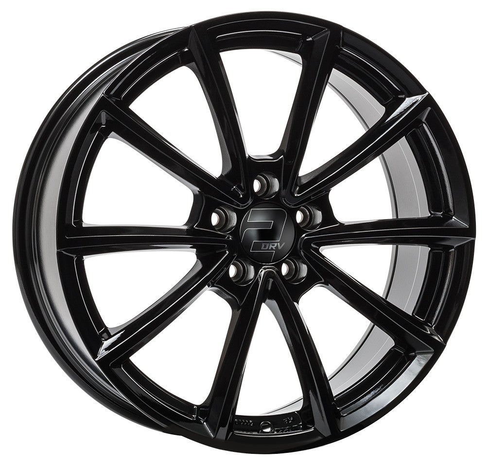 2DRV WH28 schwarz glänzend lackiert 8x18 ET45 - LK5/114.3 ML72.6