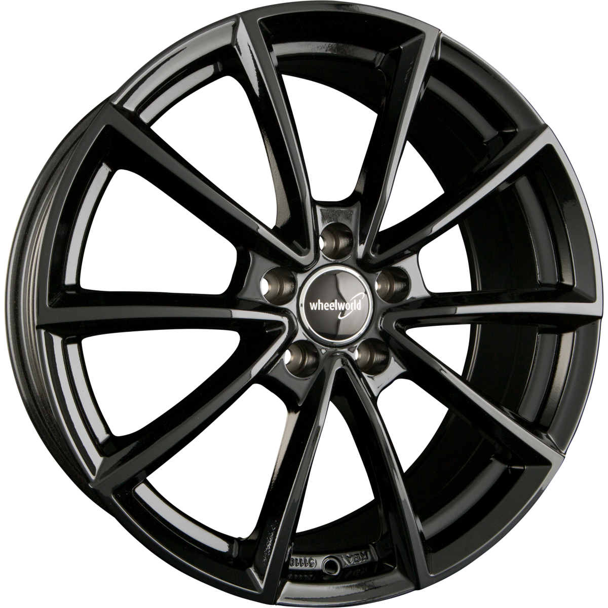 2DRV WH28 schwarz glänzend lackiert Alufelge 9x20 Zoll ET37 LK 5x112 ML66.6 – Bild 4