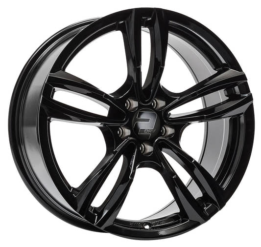 2DRV WH29 schwarz glänzend lackiert Alufelge 7.5x17 Zoll ET54 LK 5x112 ML66.7