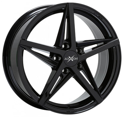 Axxion AX10 schwarz glänzend lackiert 8x18 ET35 - LK5/120 ML72.6
