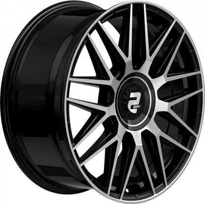 2DRV WH43 schwarz hochglanzpoliert Alufelge 8.5x20 Zoll ET30 LK 5x112 ML66.6 – Bild 4