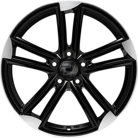 2DRV WH27 schwarz hochglanzpoliert Alufelge 8x18 Zoll ET35 LK 5x112 ML66.6