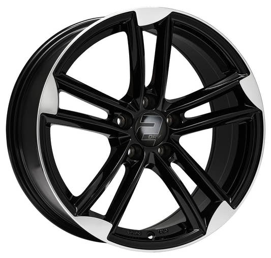 2DRV WH27 schwarz hochglanzpoliert Alufelge 9x20 Zoll ET33 LK 5x112 ML66.6