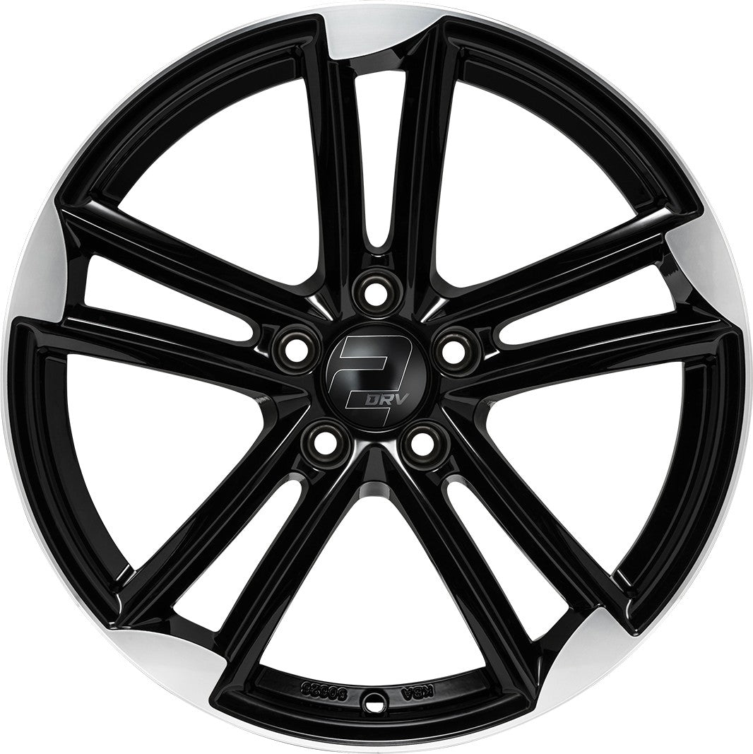 2DRV WH27 schwarz hochglanzpoliert 9.5x21 ET31 - LK5/112 ML66.6