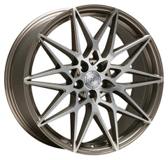 Axxion AX9 platin grau hochglanzpoliert Alufelge 8.5x19 Zoll ET45 LK 5x114.3 ML72.6
