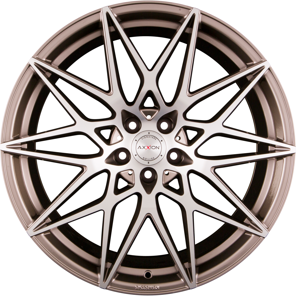 Axxion AX9 platin grau hochglanzpoliert Alufelge 9x20 Zoll ET35 LK 5x112 ML66.6 – Bild 3
