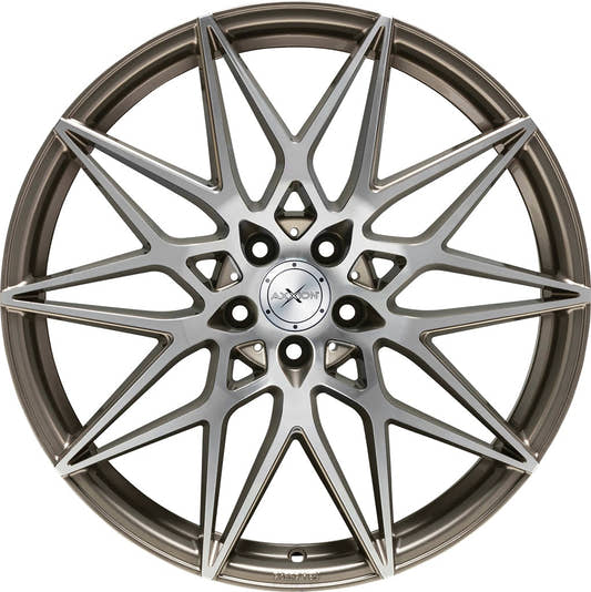 Axxion AX9 platin grau hochglanzpoliert 9x21 ET42 - LK5/112 ML66.6