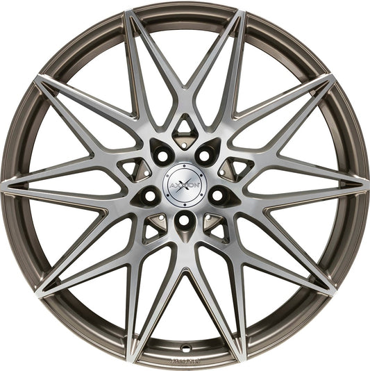 Axxion AX9 platin grau hochglanzpoliert 9x21 ET42 - LK5/112 ML66.6