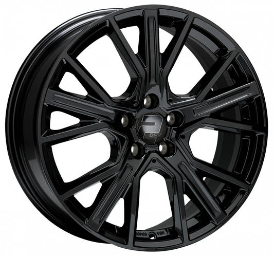 2DRV WH34 schwarz glänzend lackiert Alufelge 7.5x17 Zoll ET50 LK 5x112 ML66.6