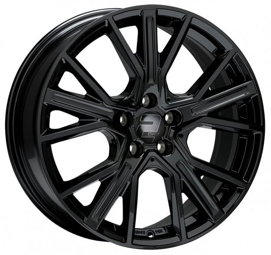 2DRV WH34 schwarz glänzend lackiert 8x18 ET42 - LK5/112 ML66.6