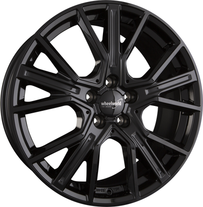 2DRV WH34 schwarz glänzend lackiert Alufelge 8x18 Zoll ET50 LK 5x112 ML66.6 – Bild 4