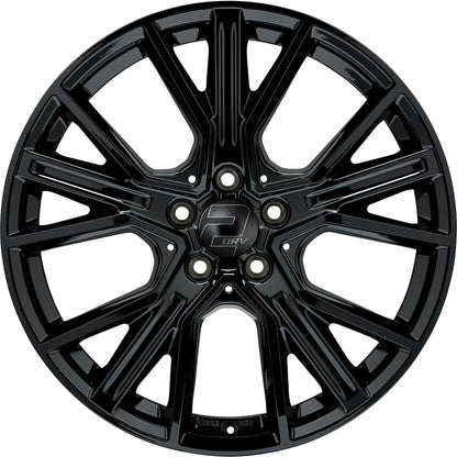 2DRV WH34 schwarz glänzend lackiert Alufelge 8x18 Zoll ET50 LK 5x112 ML66.6 – Bild 2