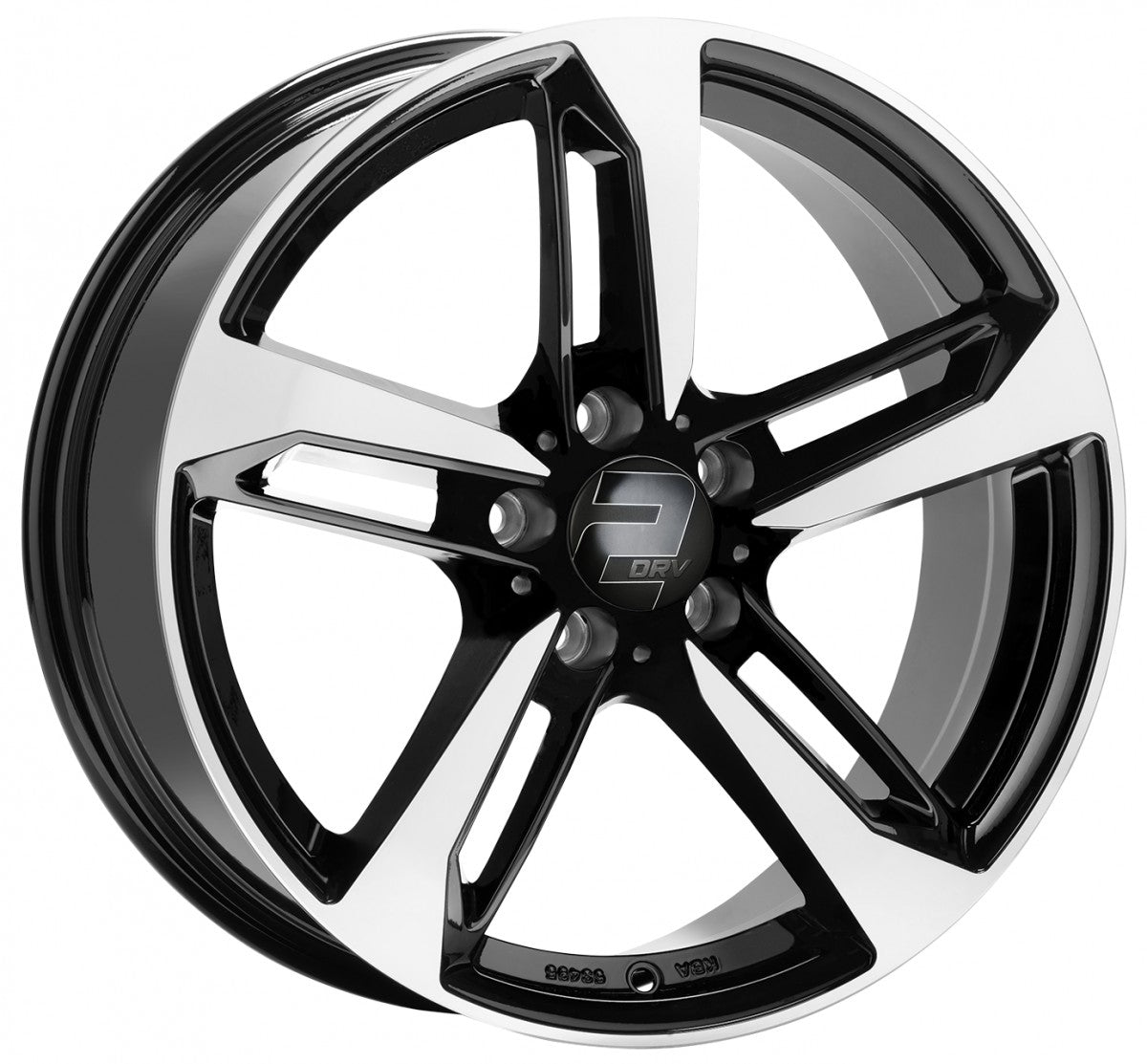 2DRV WH36 schwarz hochglanzpoliert 8.5x19 ET40 - LK5/112 ML66.6