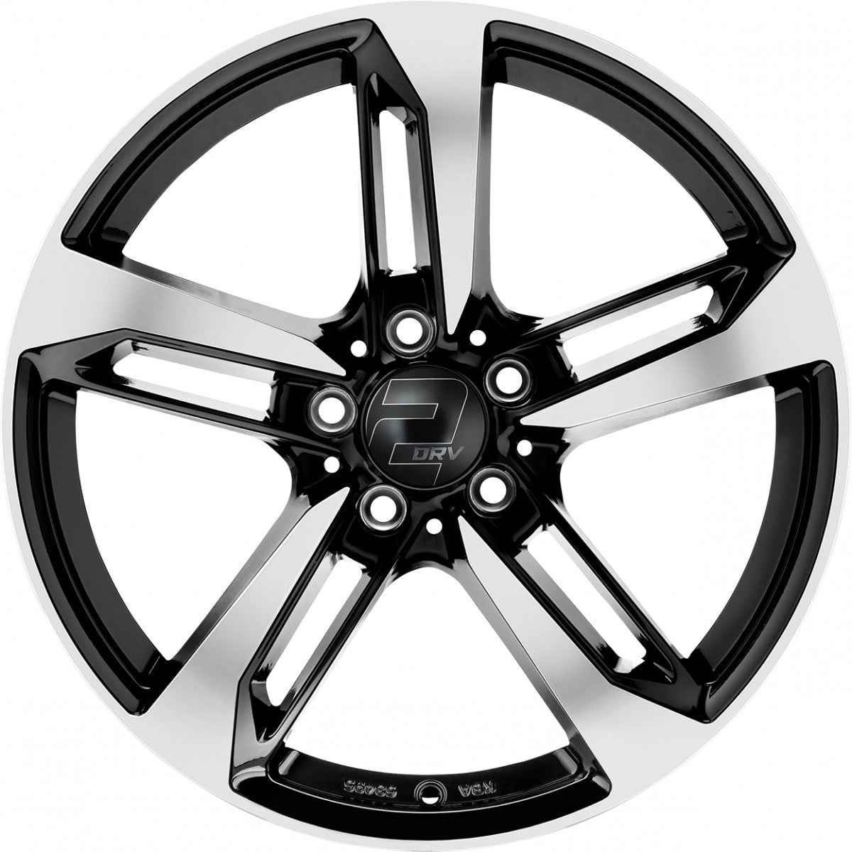 2DRV WH36 schwarz hochglanzpoliert 8.5x19 ET40 - LK5/112 ML66.6