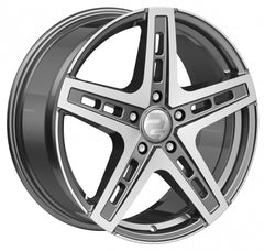 2DRV WH38 daytona grau hochglanzpoliert Alufelge 9x20 Zoll ET40 LK 5x108 ML72.6