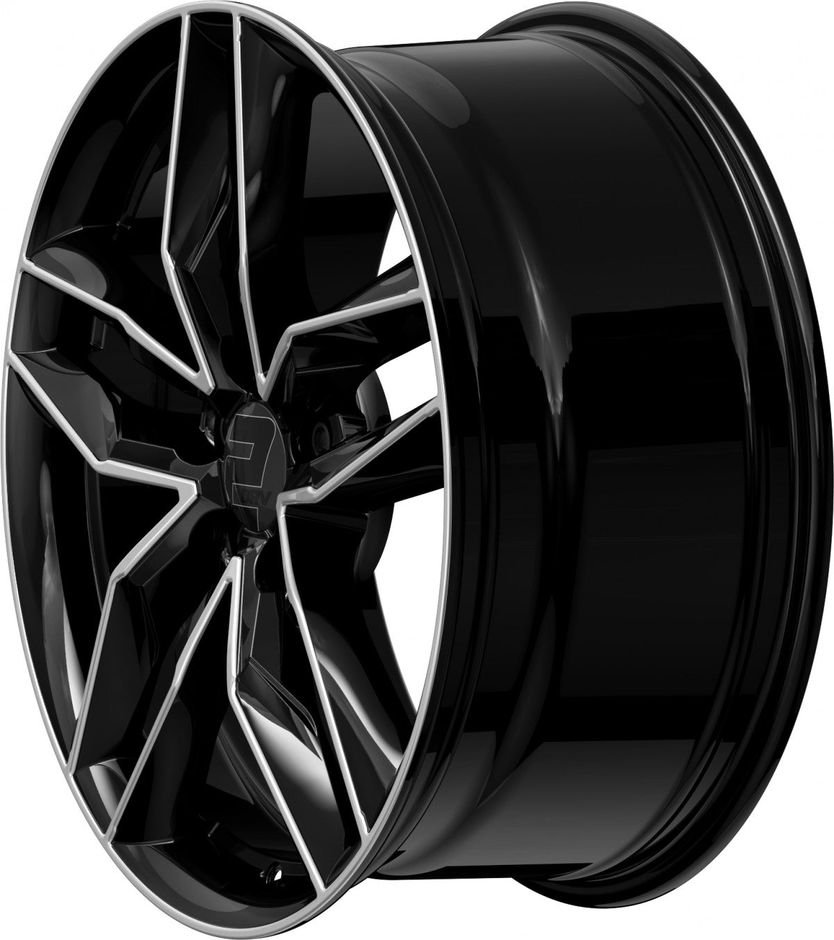 2DRV WH40 schwarz hochglanzpoliert 8x18 ET25 - LK5/112 ML66.6