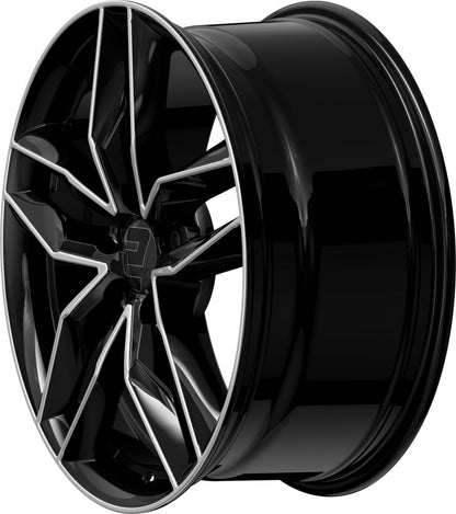 2DRV WH40 schwarz hochglanzpoliert 8x18 ET40 - LK5/112 ML66.6
