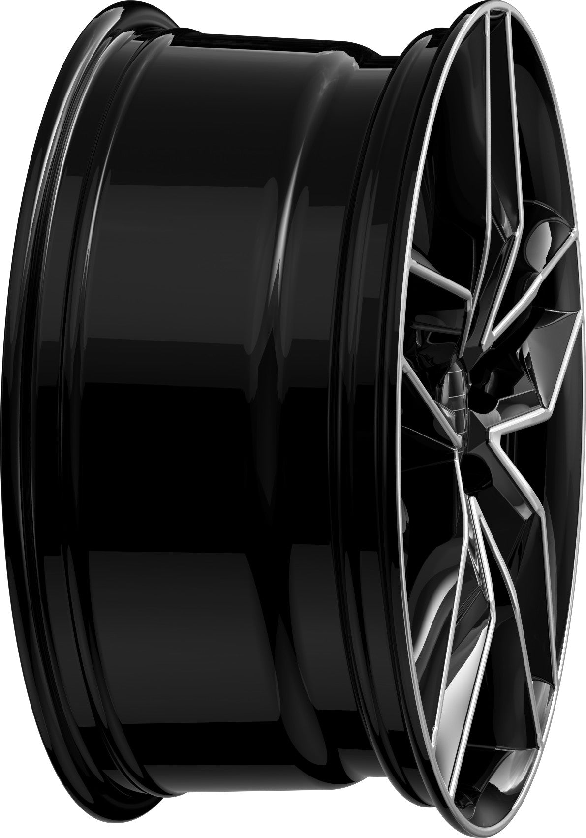 2DRV WH40 schwarz hochglanzpoliert Alufelge 9x20 Zoll ET35 LK 5x112 ML66.6 – Bild 5