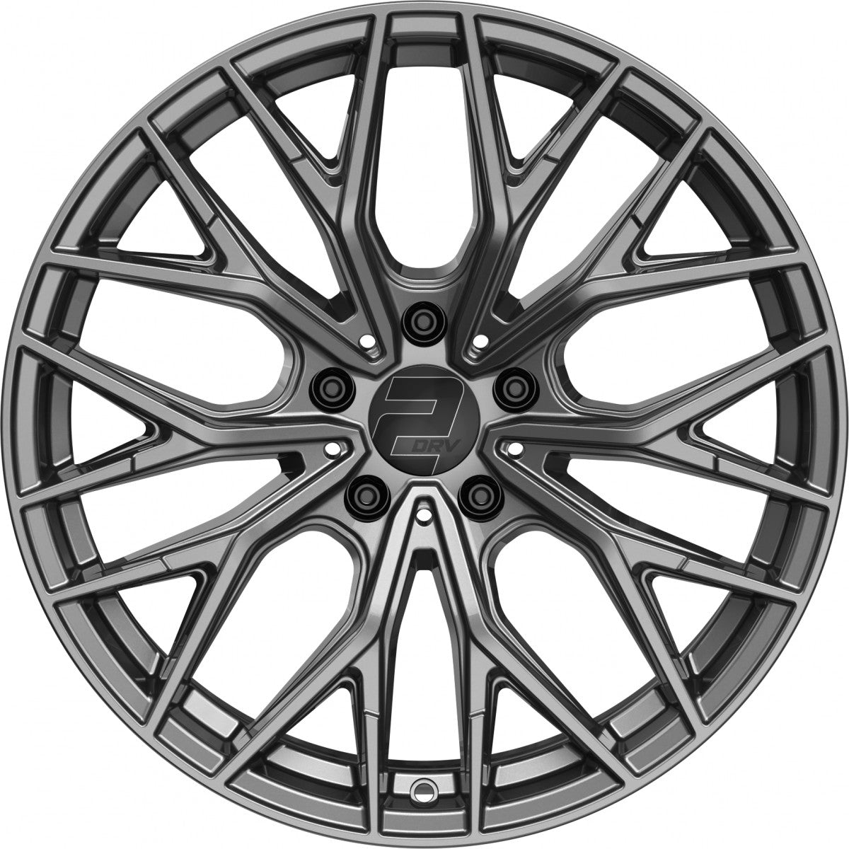 2DRV WH37 dark gunmetal lackiert Alufelge 8x18 Zoll ET40 LK 5x108 ML72.6 – Bild 2