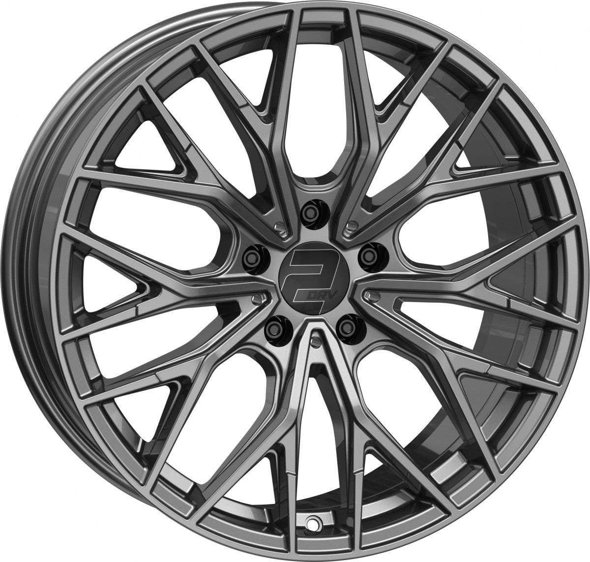 2DRV WH37 dark gunmetal lackiert Alufelge 8.5x20 Zoll ET48 LK 5x108 ML63.4
