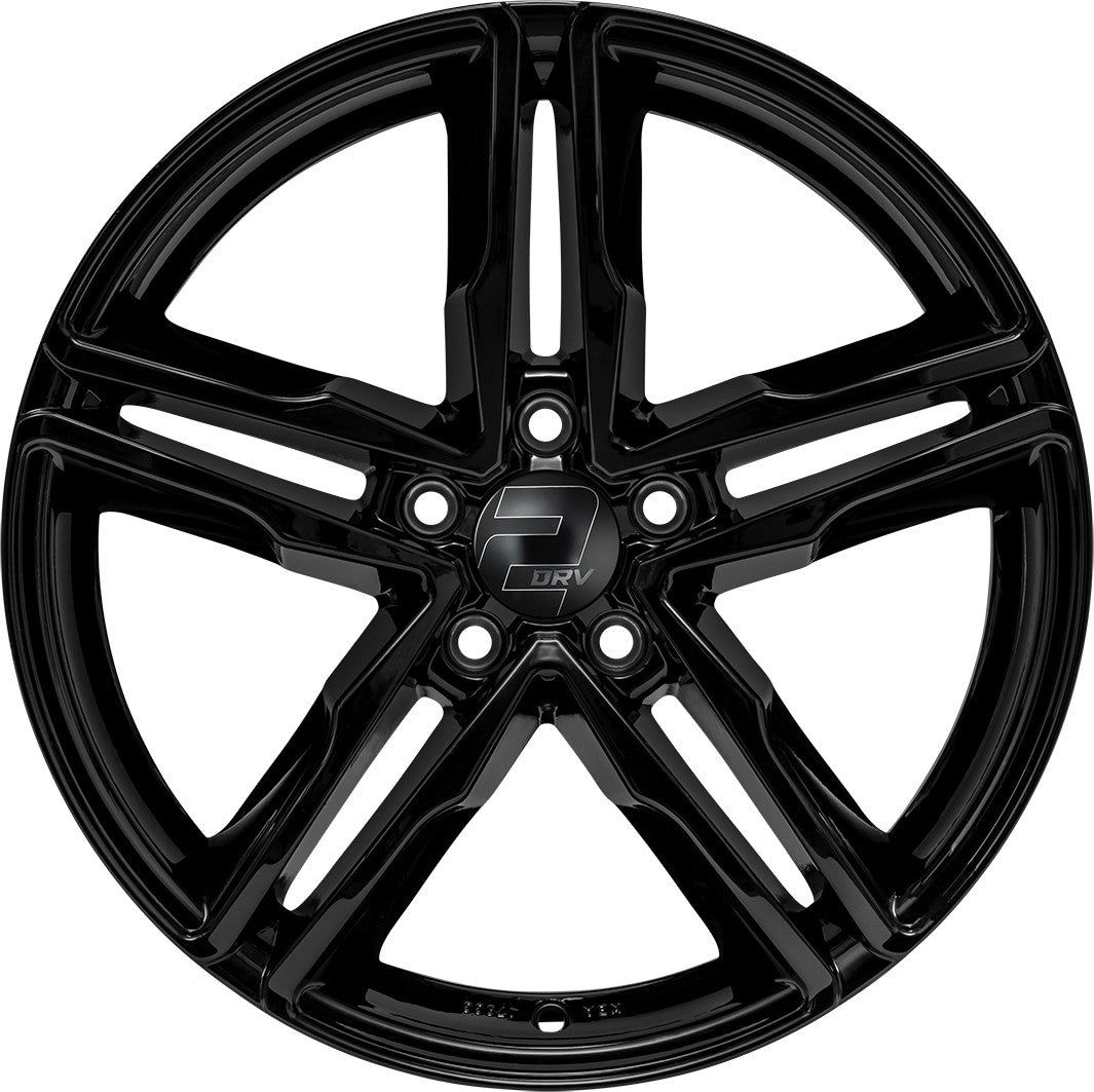 2DRV WH11 schwarz glänzend lackiert 8x18 ET40 - LK5/112 ML66.6