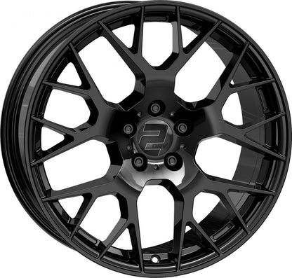 2DRV WH47 schwarz glänzend lackiert Alufelge 8x18 Zoll ET30 LK 5x112 ML66.6
