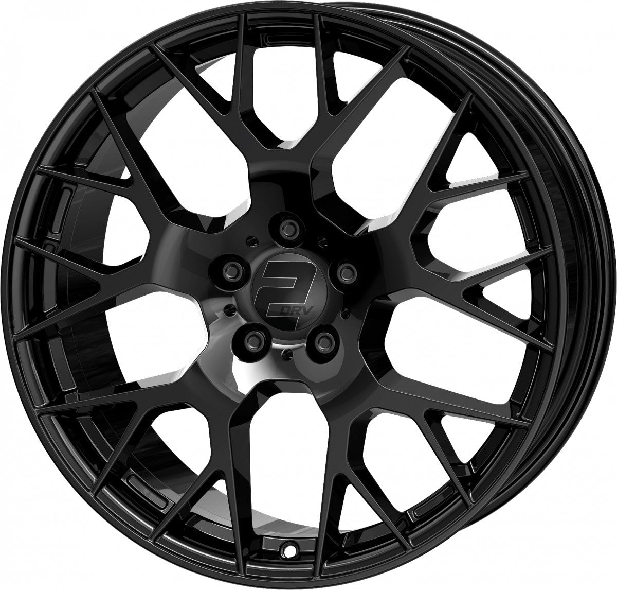 2DRV WH47 schwarz glänzend lackiert Alufelge 8x18 Zoll ET30 LK 5x112 ML66.6 – Bild 7