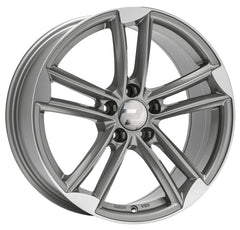 2DRV WH27 daytona grau hochglanzpoliert Alufelge 8x18 Zoll ET25 LK 5x112 ML66.6