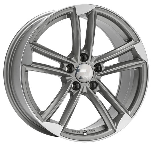 2DRV WH27 daytona grau hochglanzpoliert Alufelge 9.5x21 Zoll ET31 LK 5x112 ML66.6